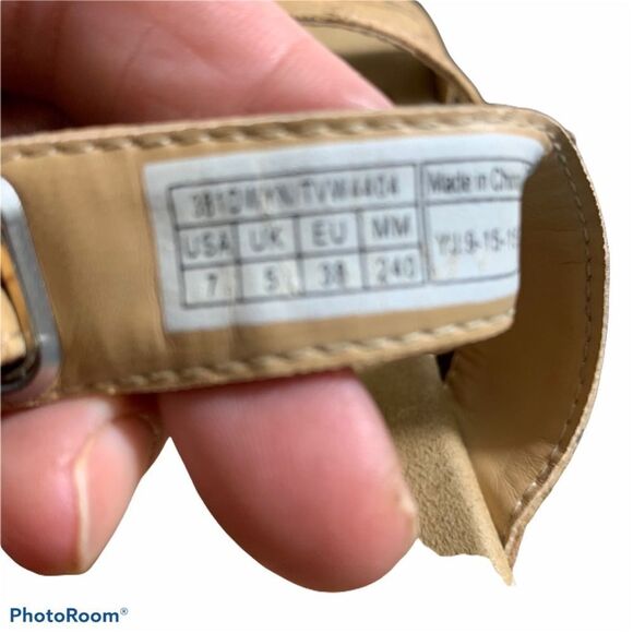 Vionic Radia Gold Cork Wedge Comfort Sandals Women's Size‎ 7 - Picture 7 of 12